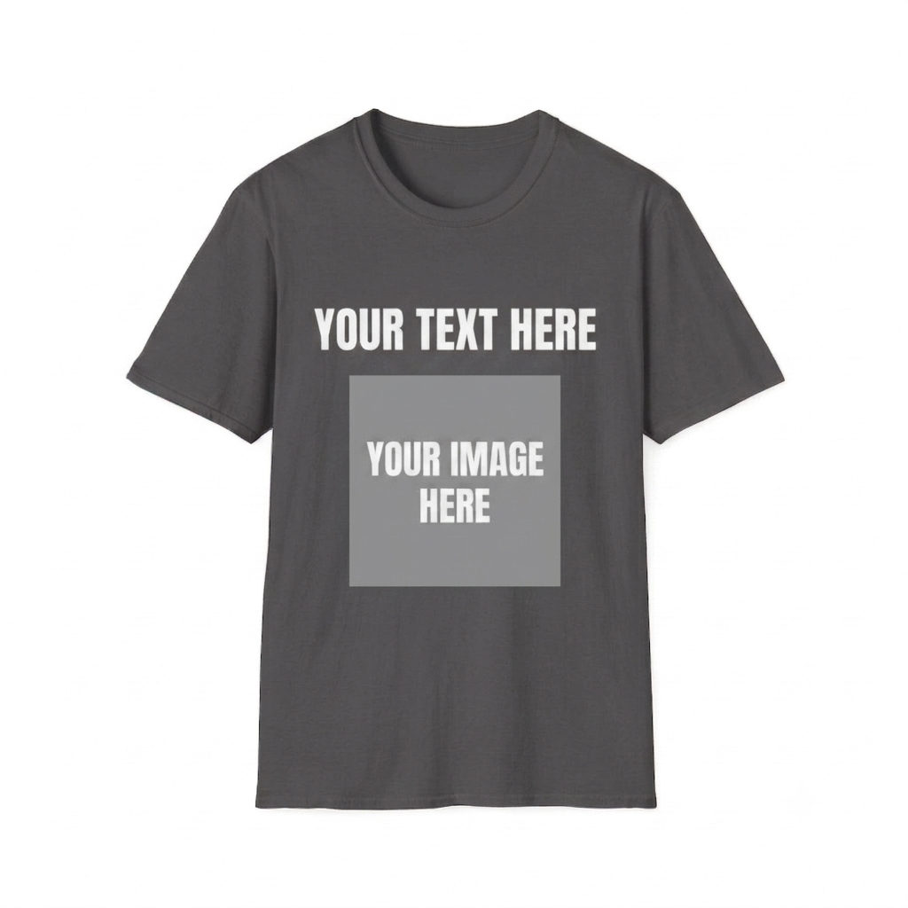 Customizable T-Shirt - Image and Text Personalisation