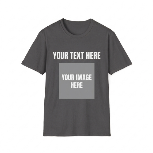 Customizable T-Shirt - Image and Text Personalisation