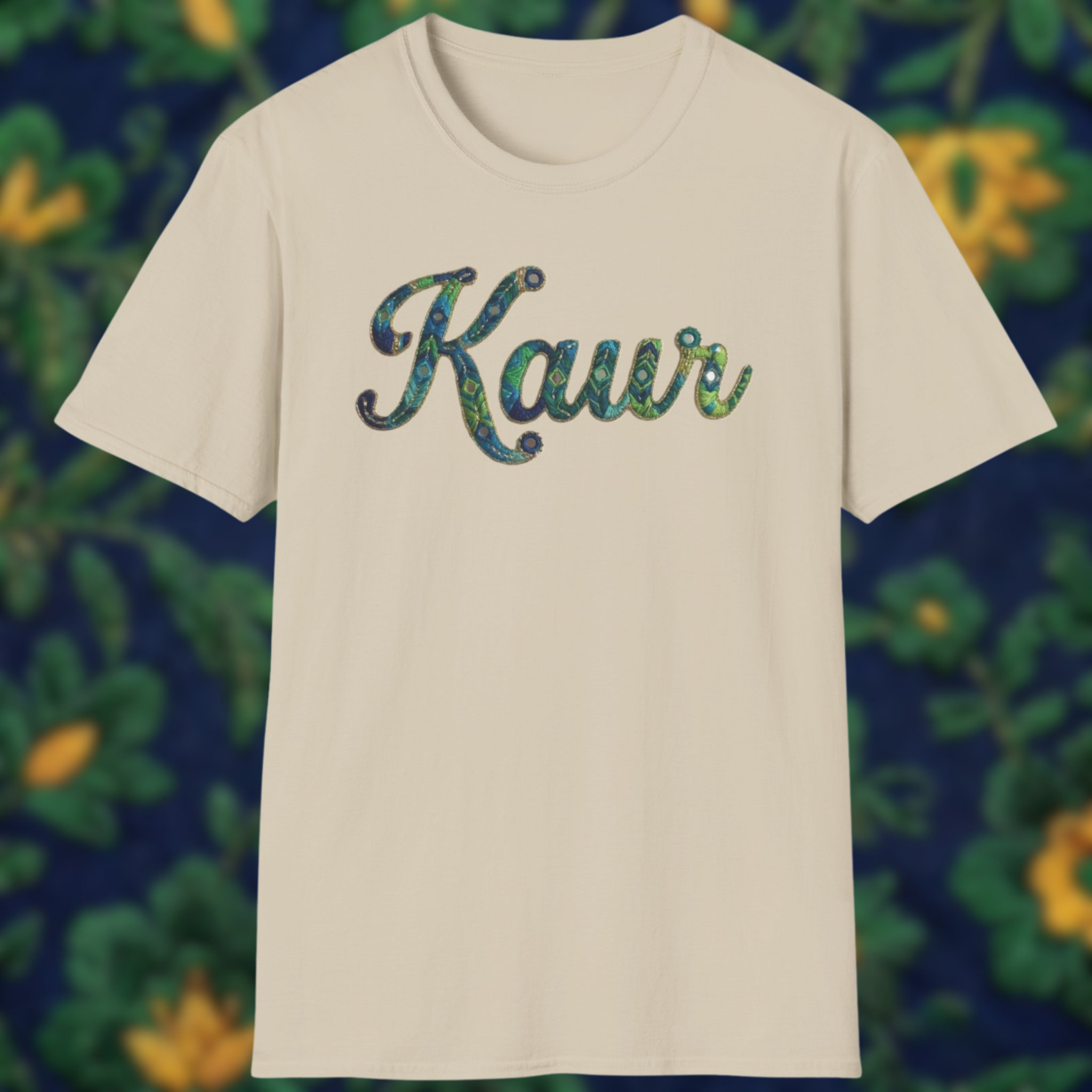 Kaur Phulkari Style Graphic T-Shirt