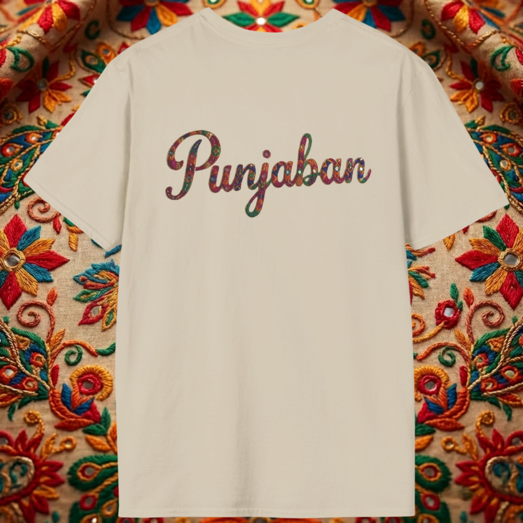 Punjaban Phulkari Style Printed T-Shirt