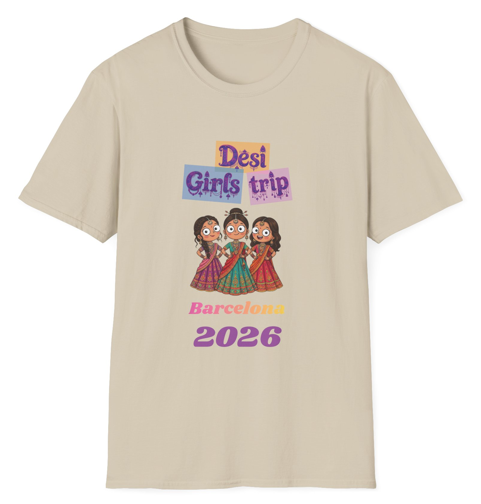 Personalised Desi girls trip T-shirt