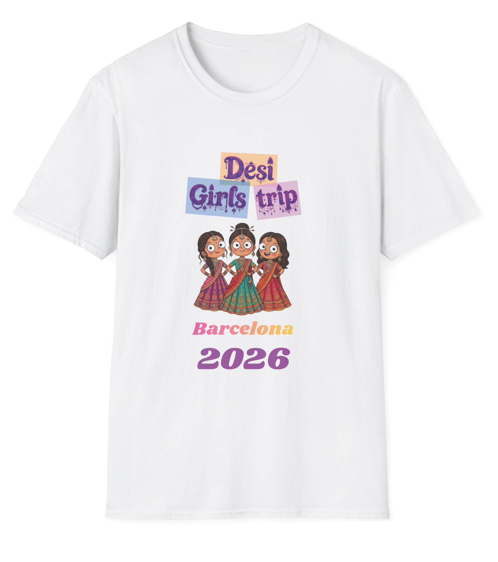 Personalised Desi girls trip T-shirt