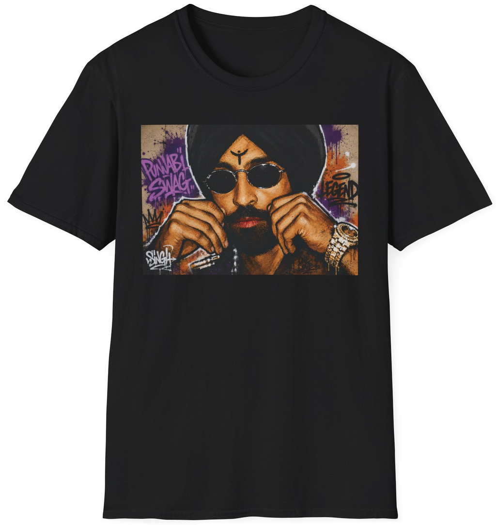 Diljit Dosanjh Graffiti T-Shirt – Black