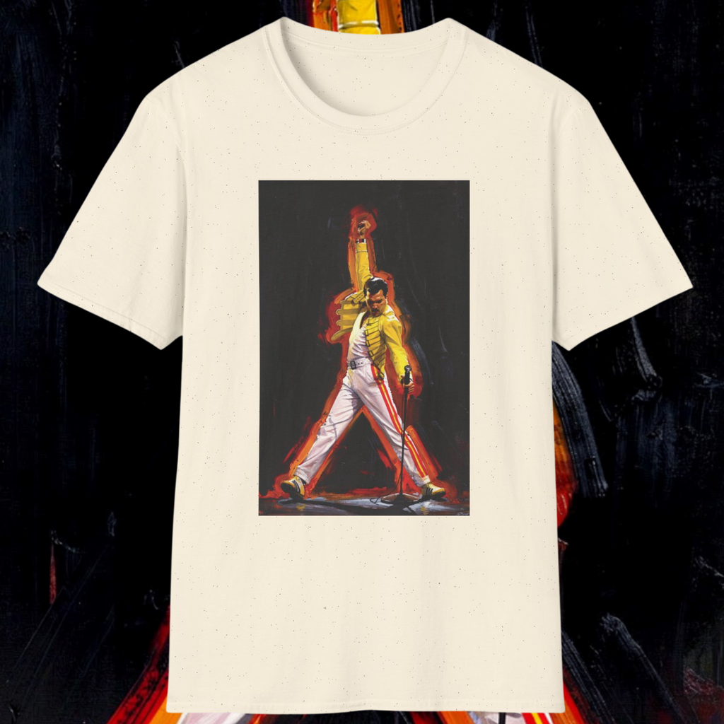 Freddie Mercury Oil Painting Style T-Shirt