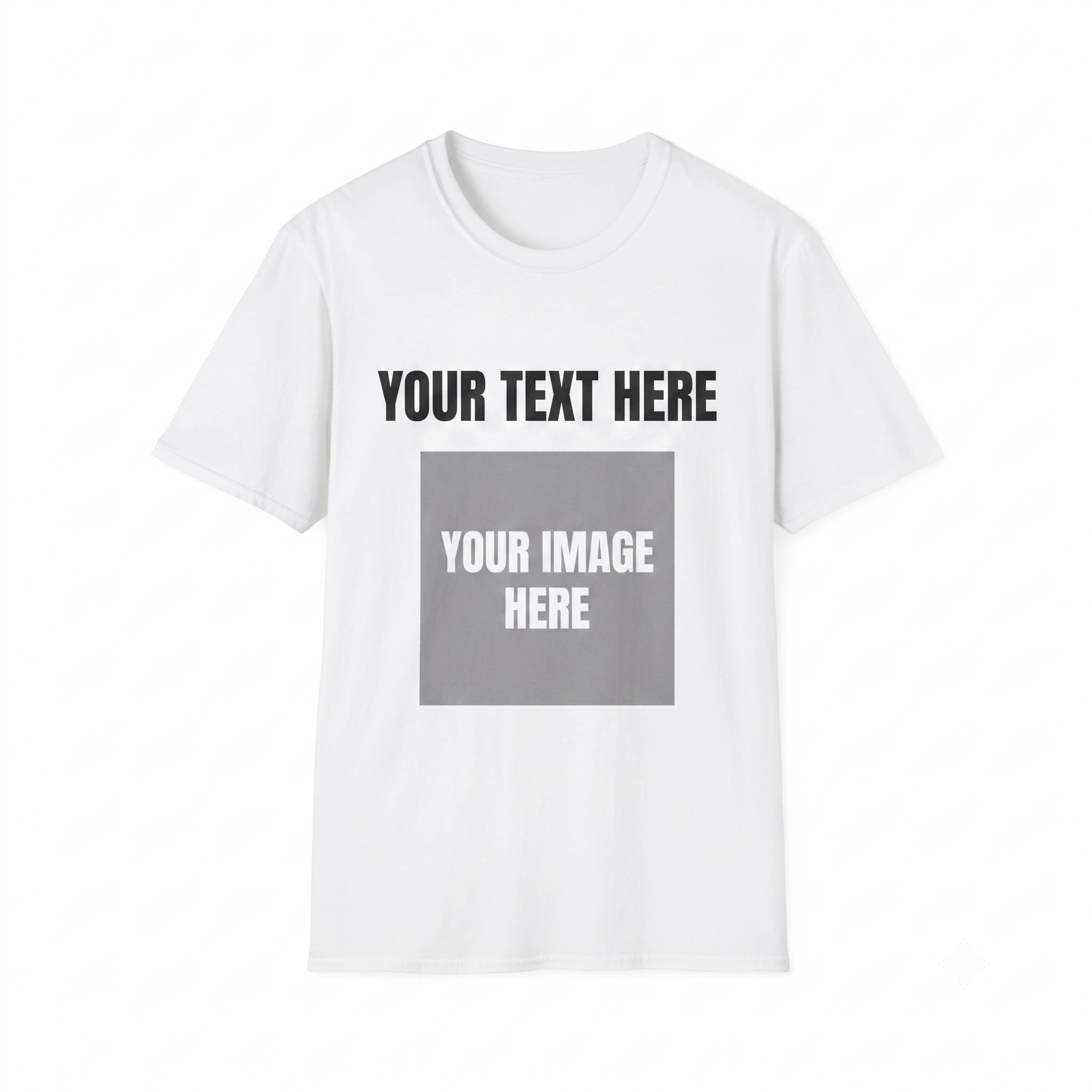 Customizable T-Shirt - Image and Text Personalisation
