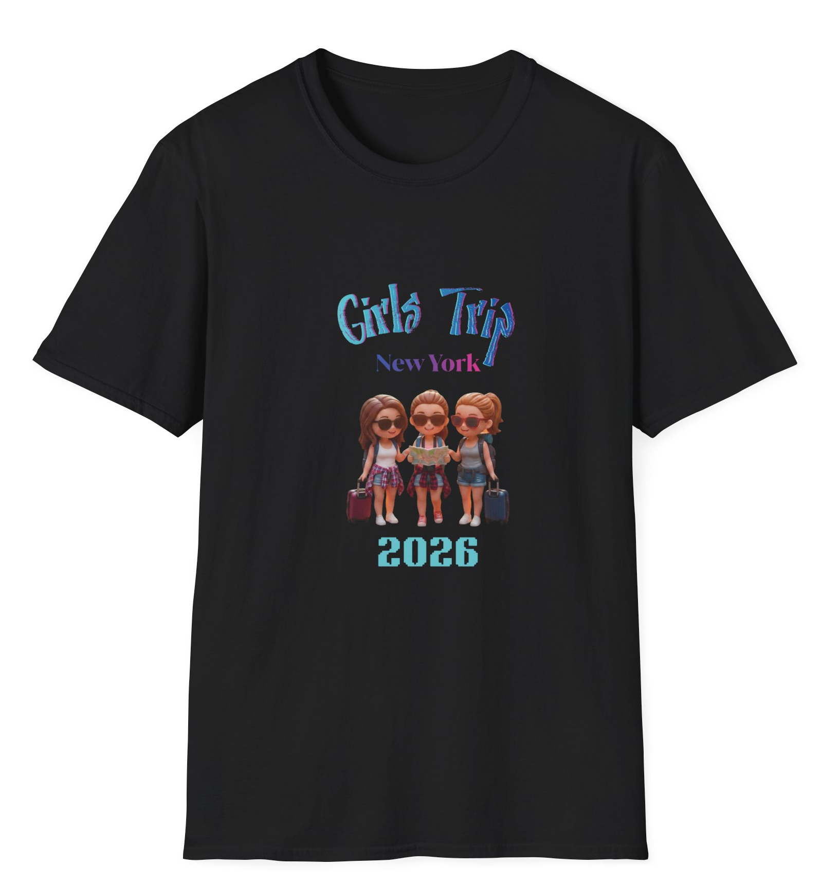 Personalised Girls trip T-shirt