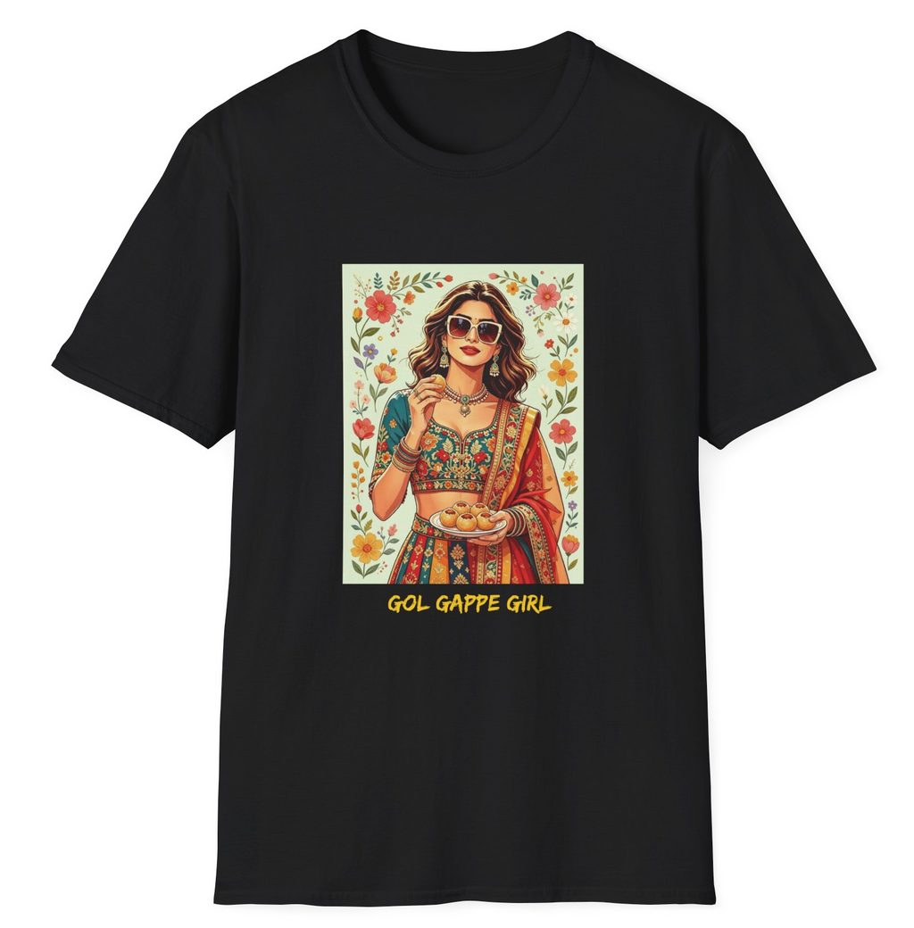 Gol Gappe Girl- fun desi T-Shirt