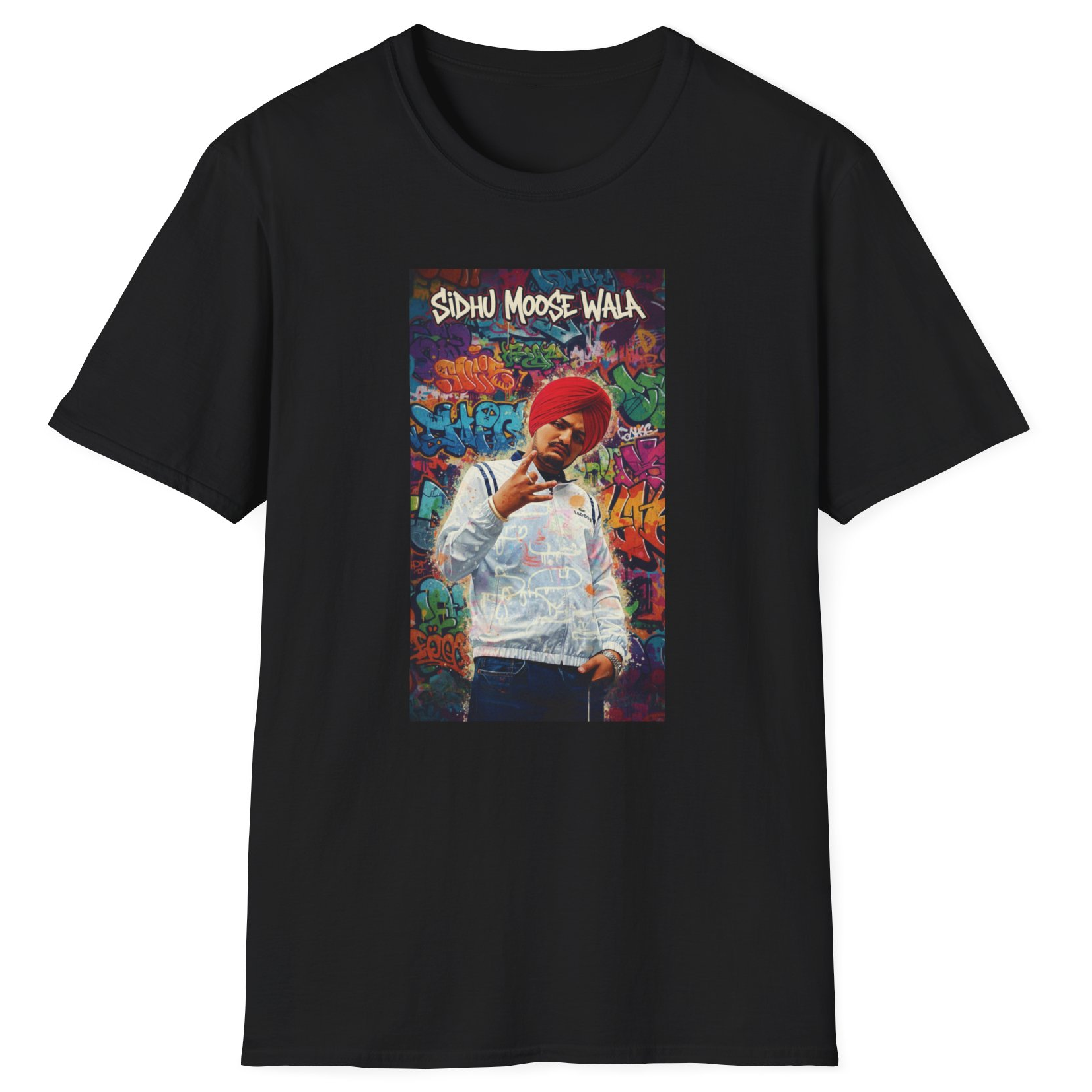 Sidhu Moose Wala Graffiti T-Shirt