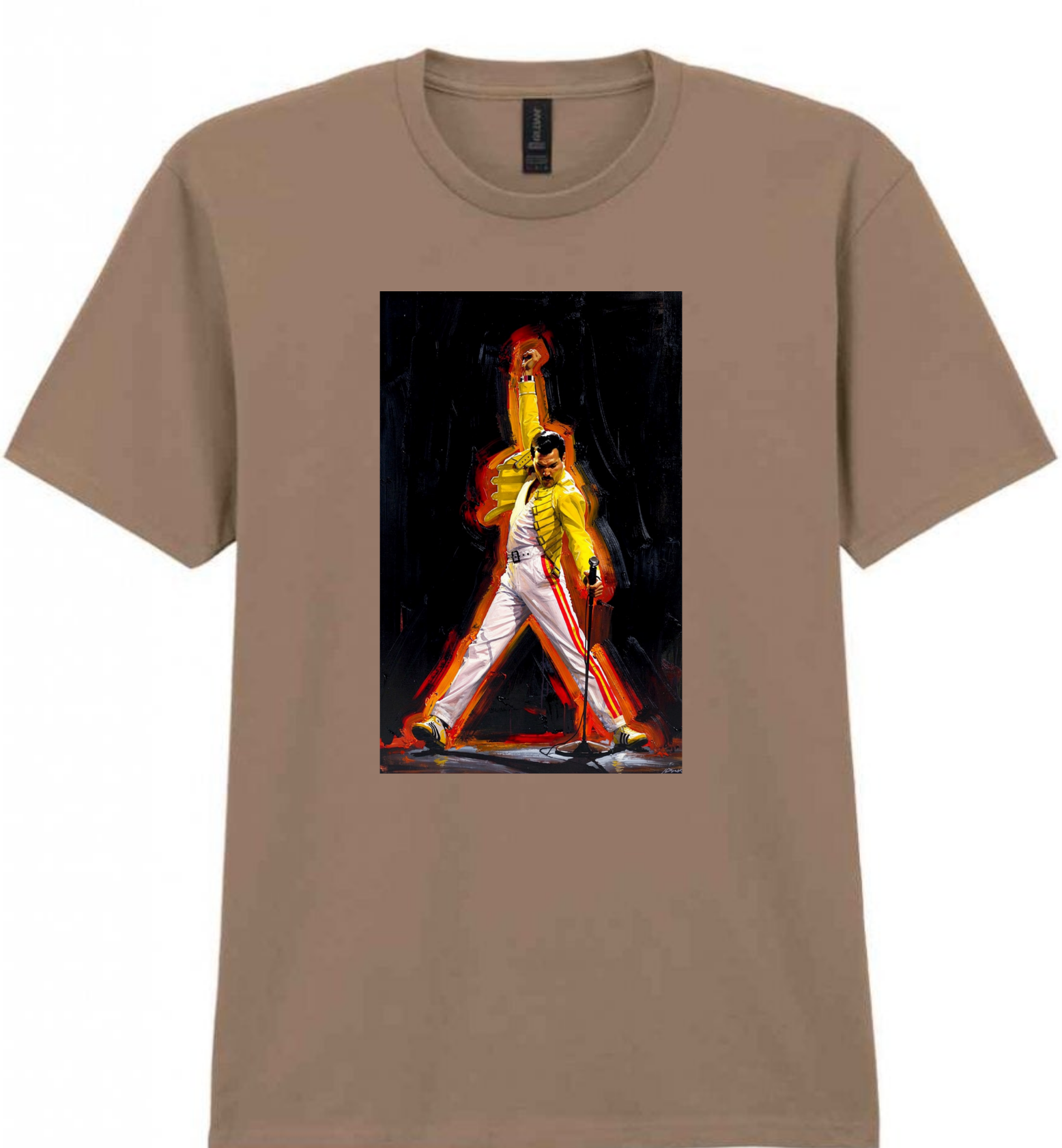 Freddie Mercury Oil Painting Style T-Shirt