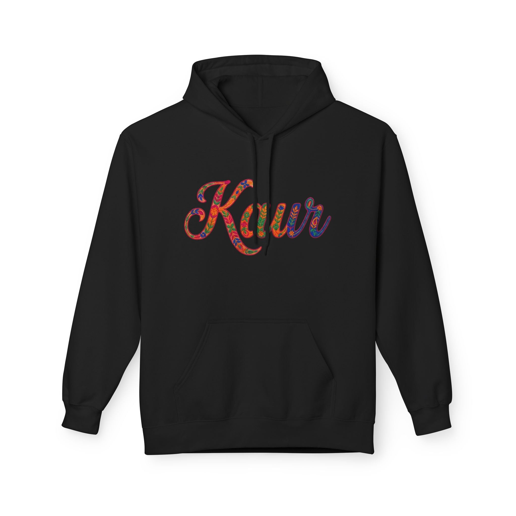 Kaur Phulkari Style Graphic Hoodie