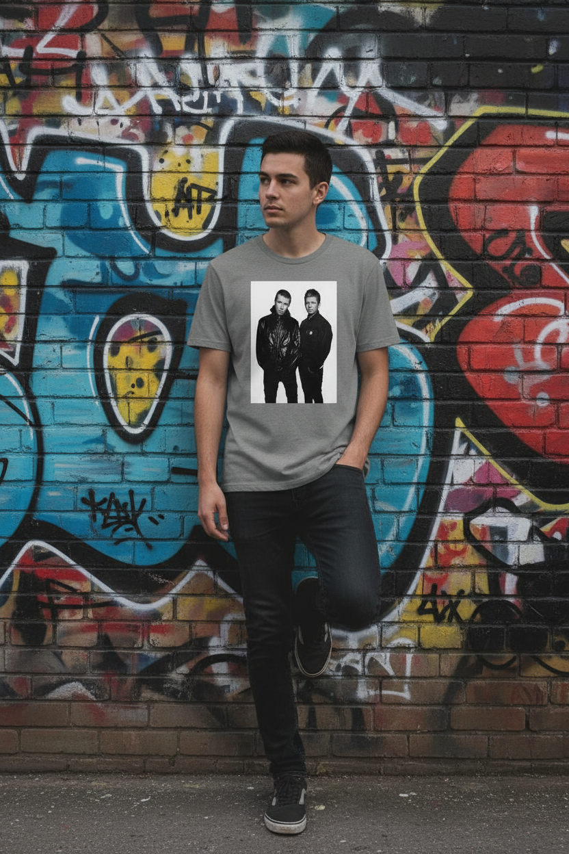 Grey Oasis T-Shirt on Model