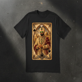 Black Maharaja T-Shirt on concrete background