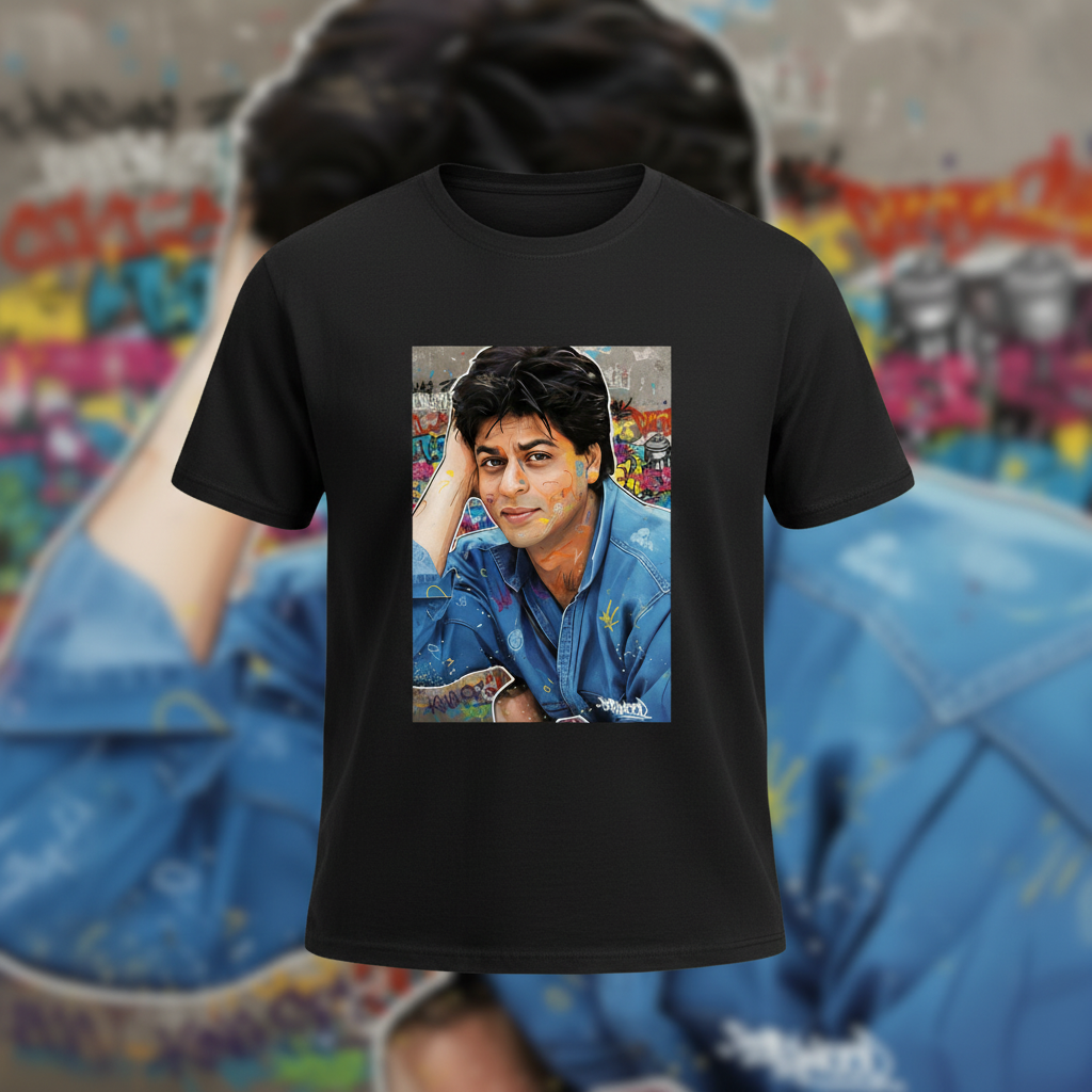 Shah Rukh Khan King SRK black t-shirt