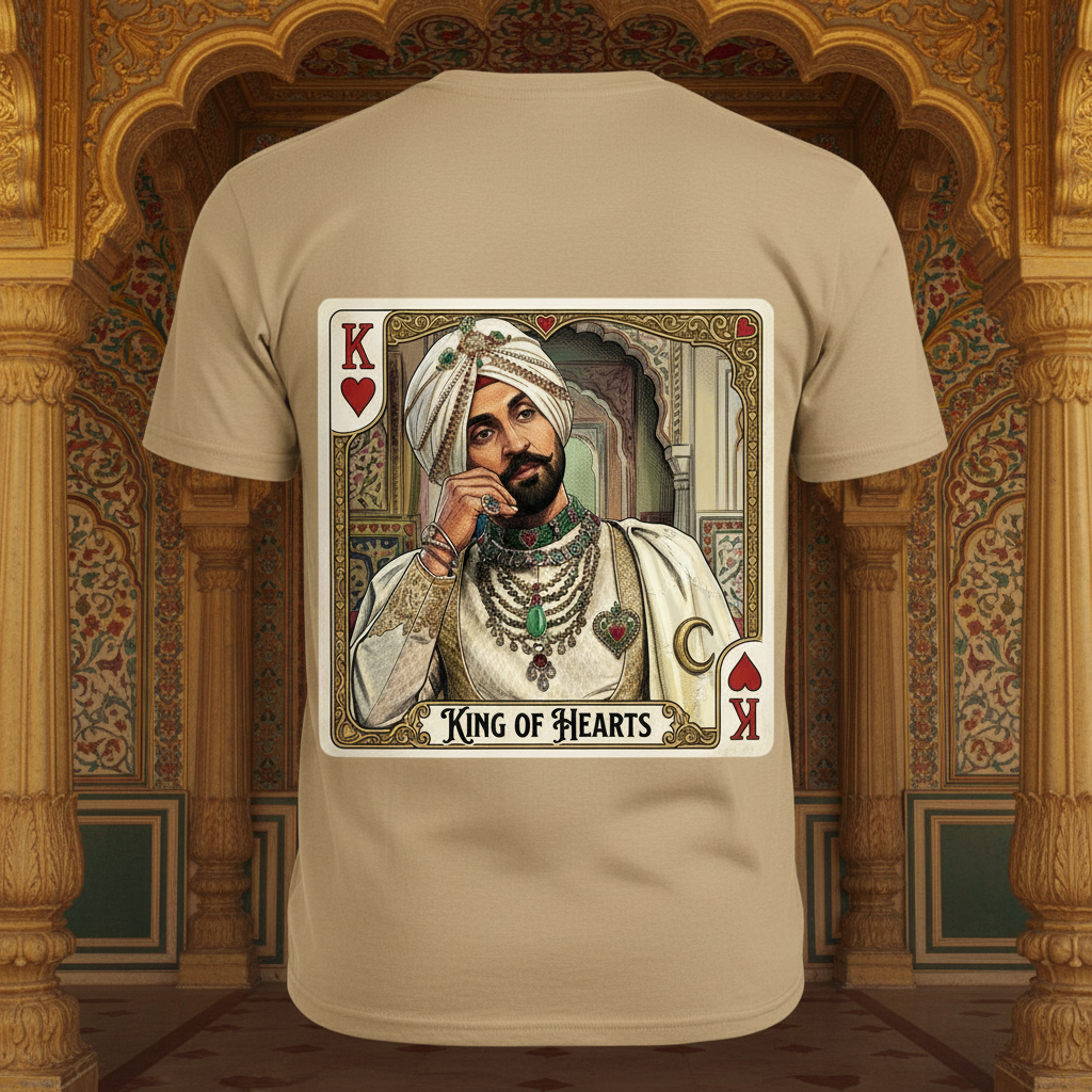 King of Hearts sand tee back 1:1 regal Punjab background