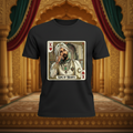 King of Hearts black tee front 1:1 regal Punjab background