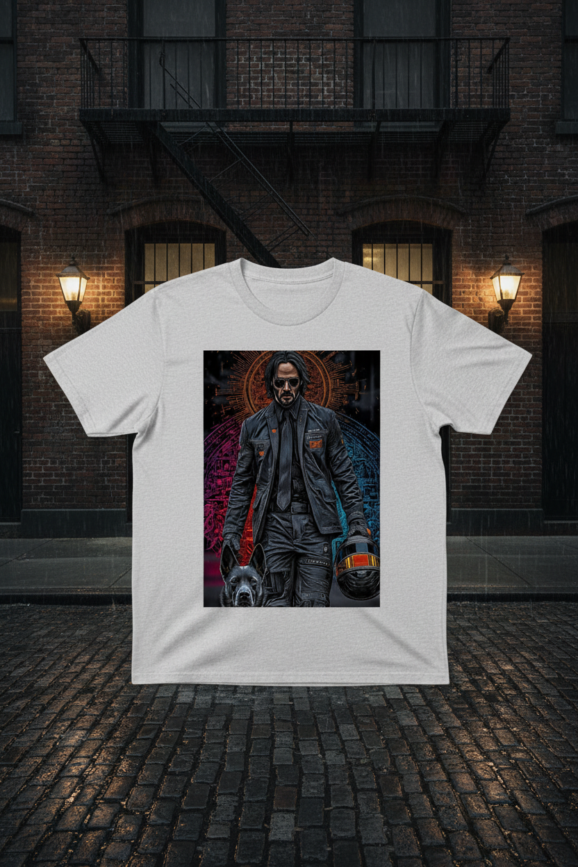 John Wick Grey T-Shirt No Model
