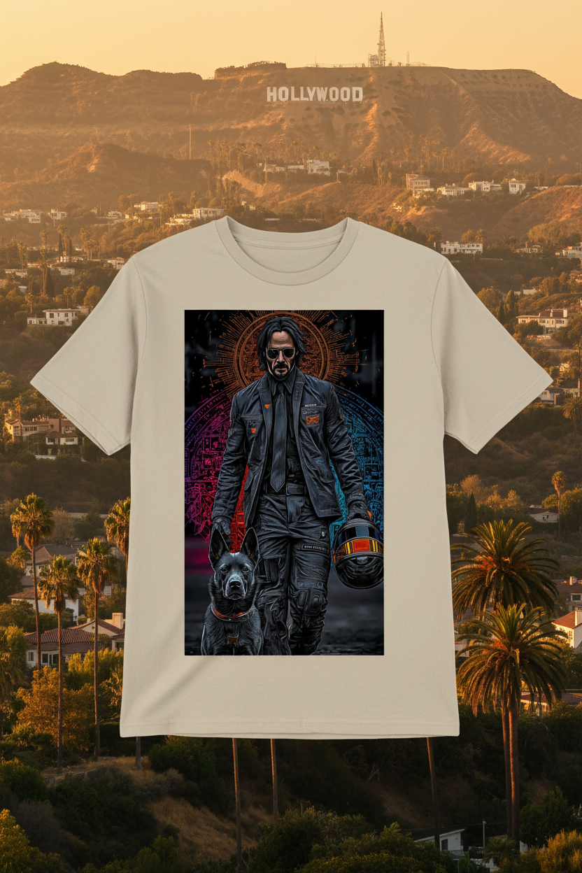 John Wick Sand T-Shirt No Model Full Image
