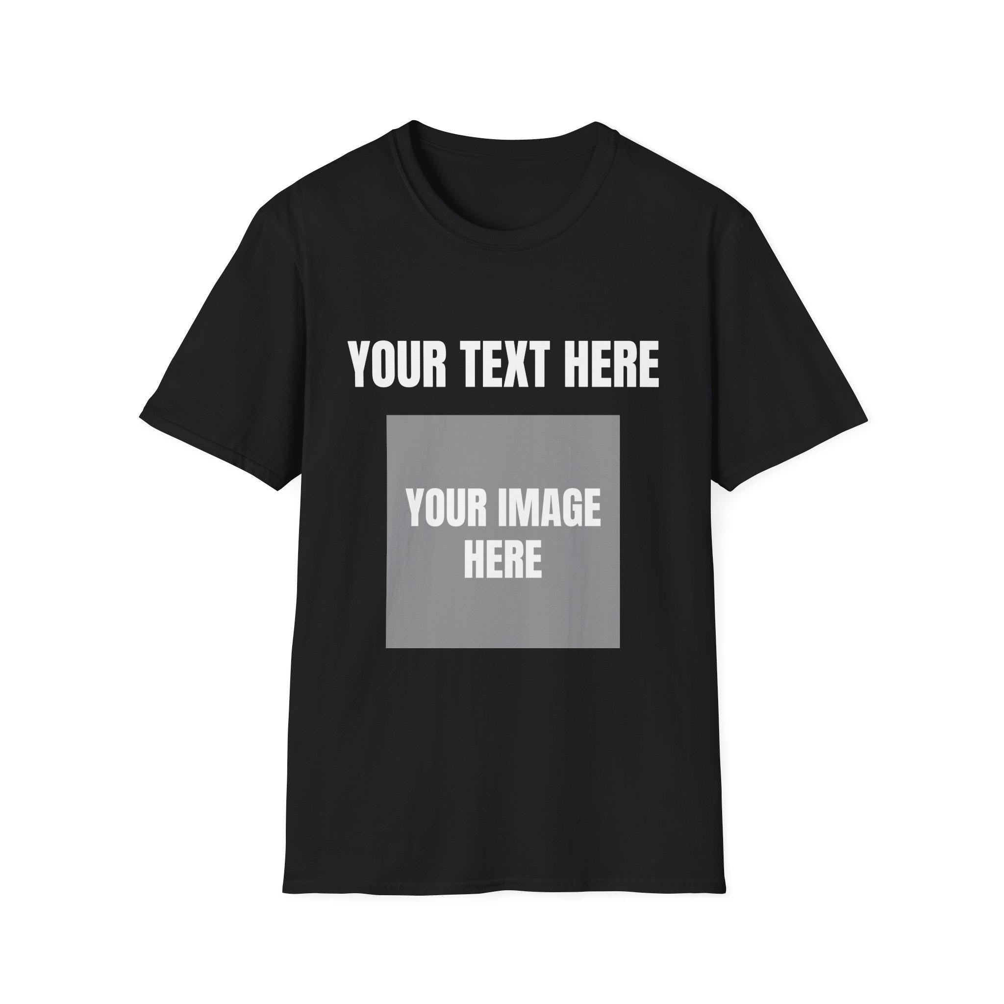 Customizable T-Shirt - Image and Text Personalisation