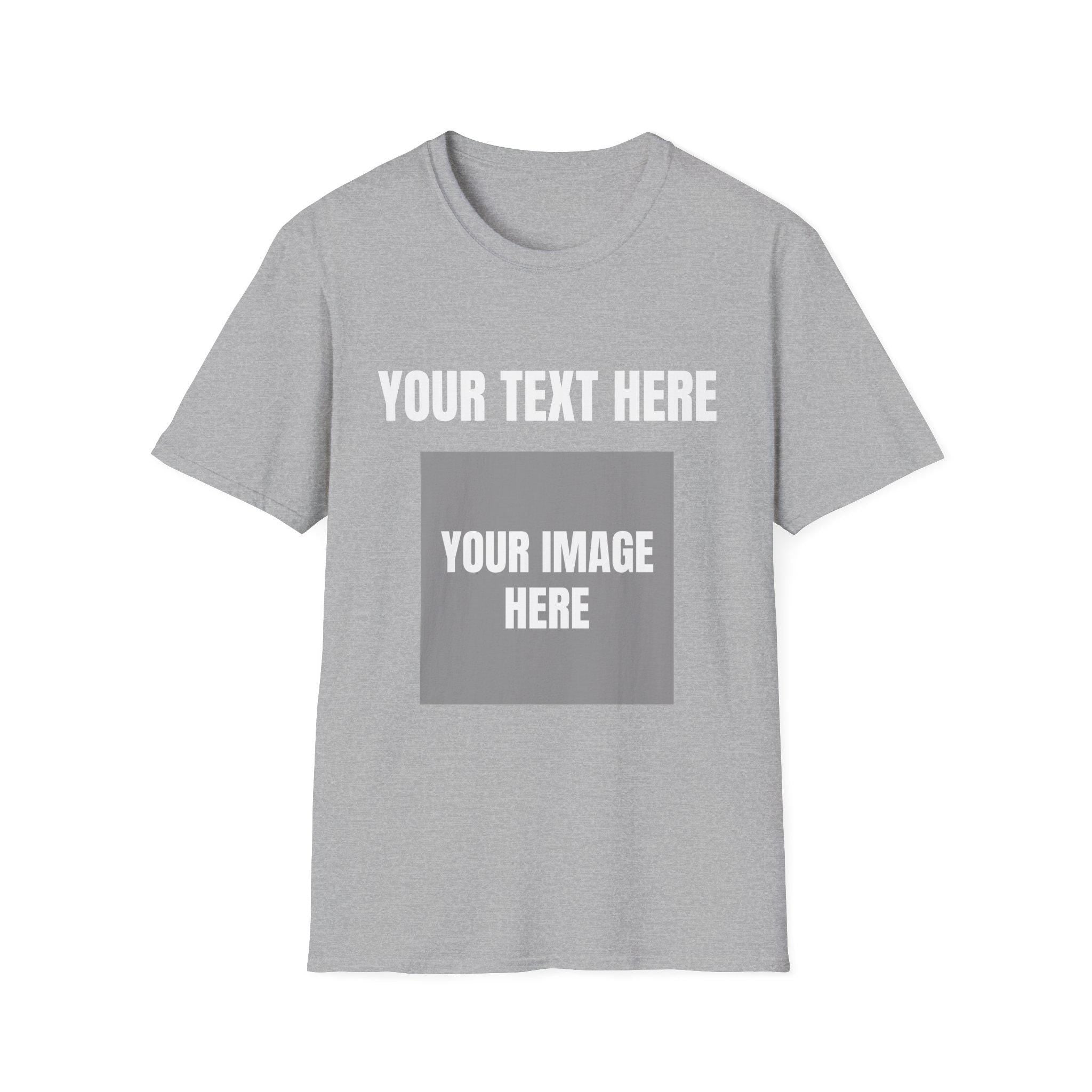 Customizable T-Shirt - Image and Text Personalisation