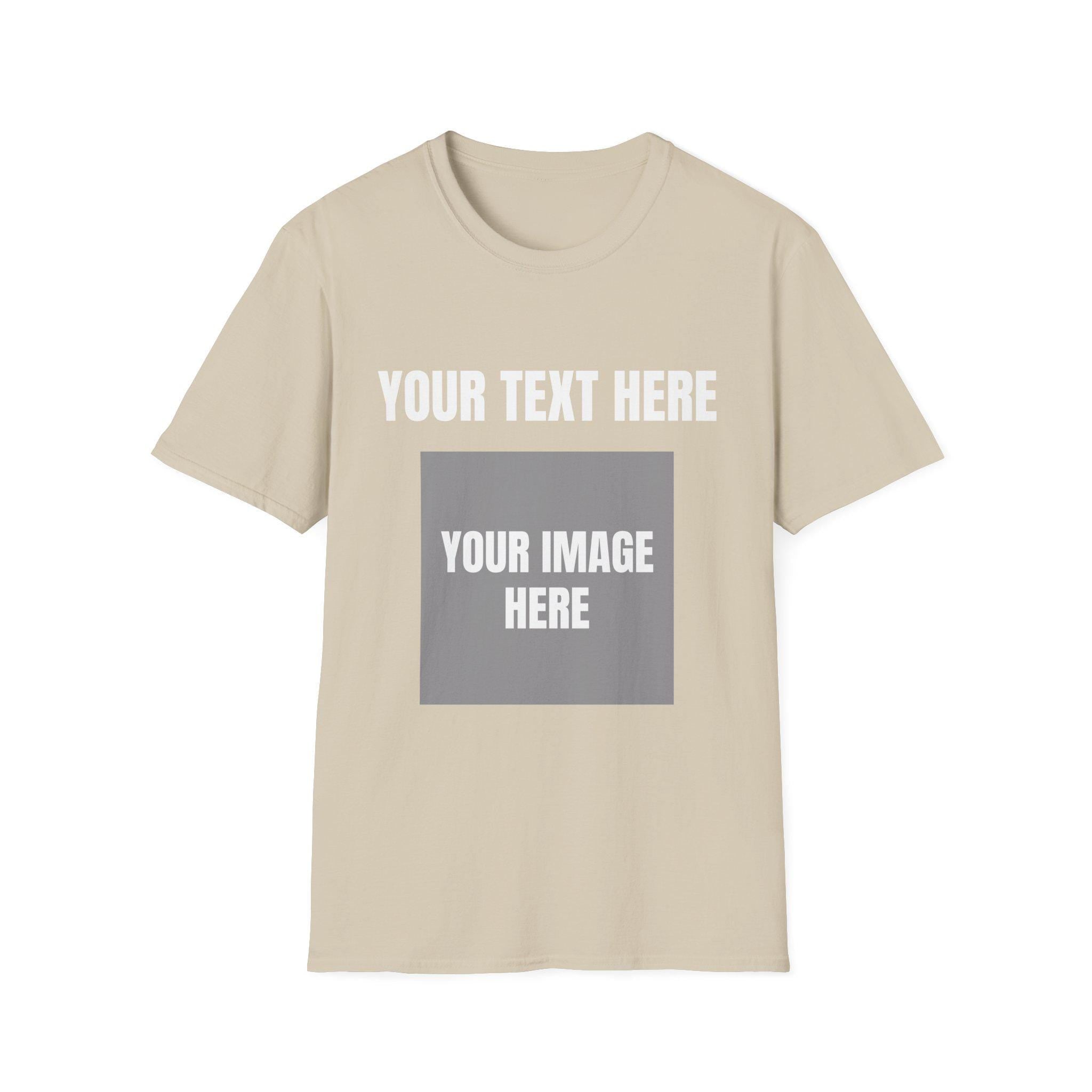 Customizable T-Shirt - Image and Text Personalisation