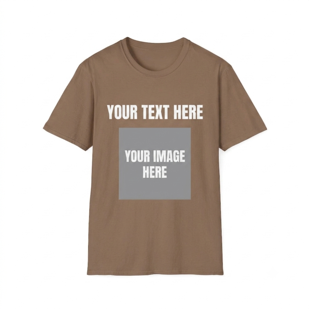 Customizable T-Shirt - Image and Text Personalisation